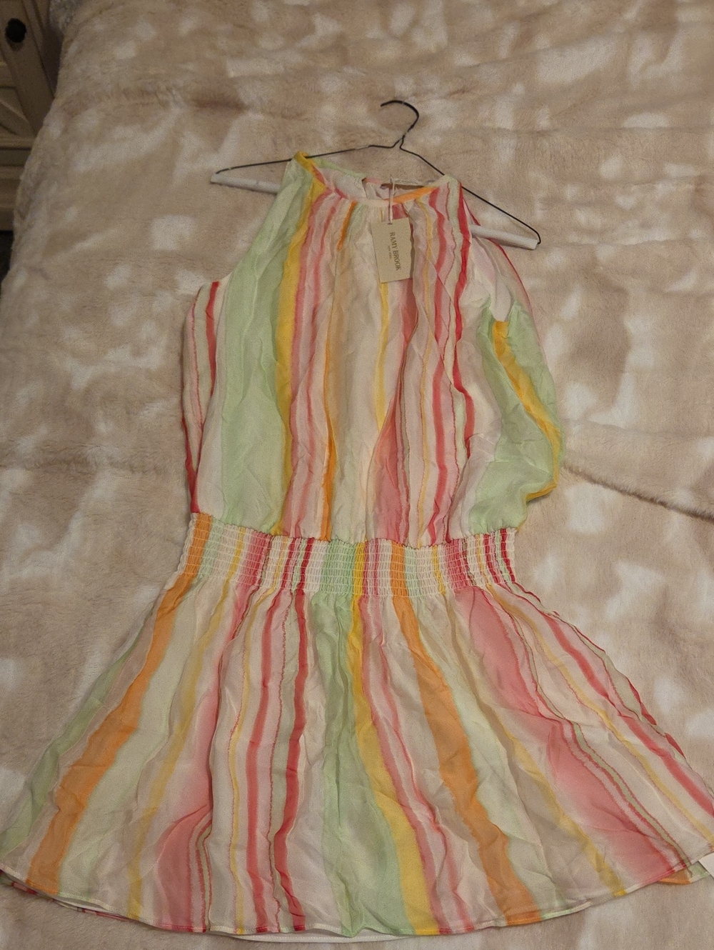 Ramy Brook-Multicolor Striped Summer Dress